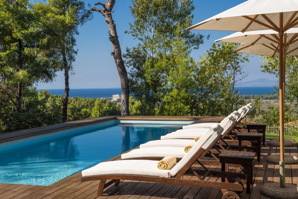 The White Villa At Sani Sani  Bagian luar foto