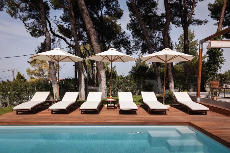 The White Villa At Sani Sani  Bagian luar foto