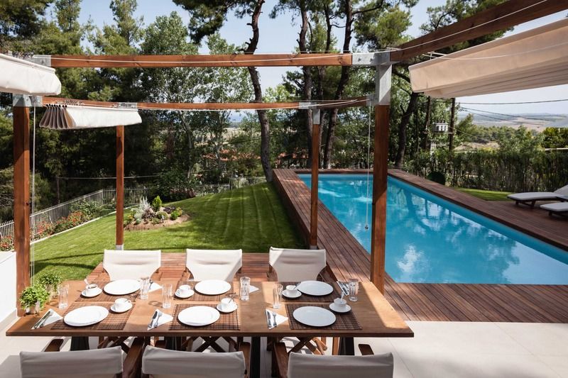 The White Villa At Sani Sani  Bagian luar foto