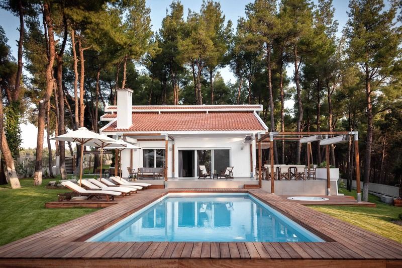 The White Villa At Sani Sani  Bagian luar foto