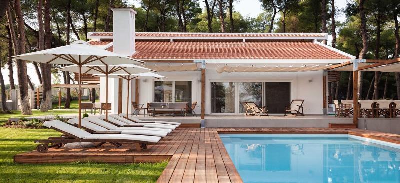 The White Villa At Sani Sani  Bagian luar foto
